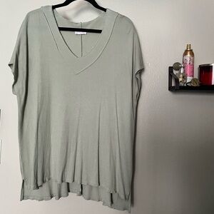 Pink Lily V-neck Top